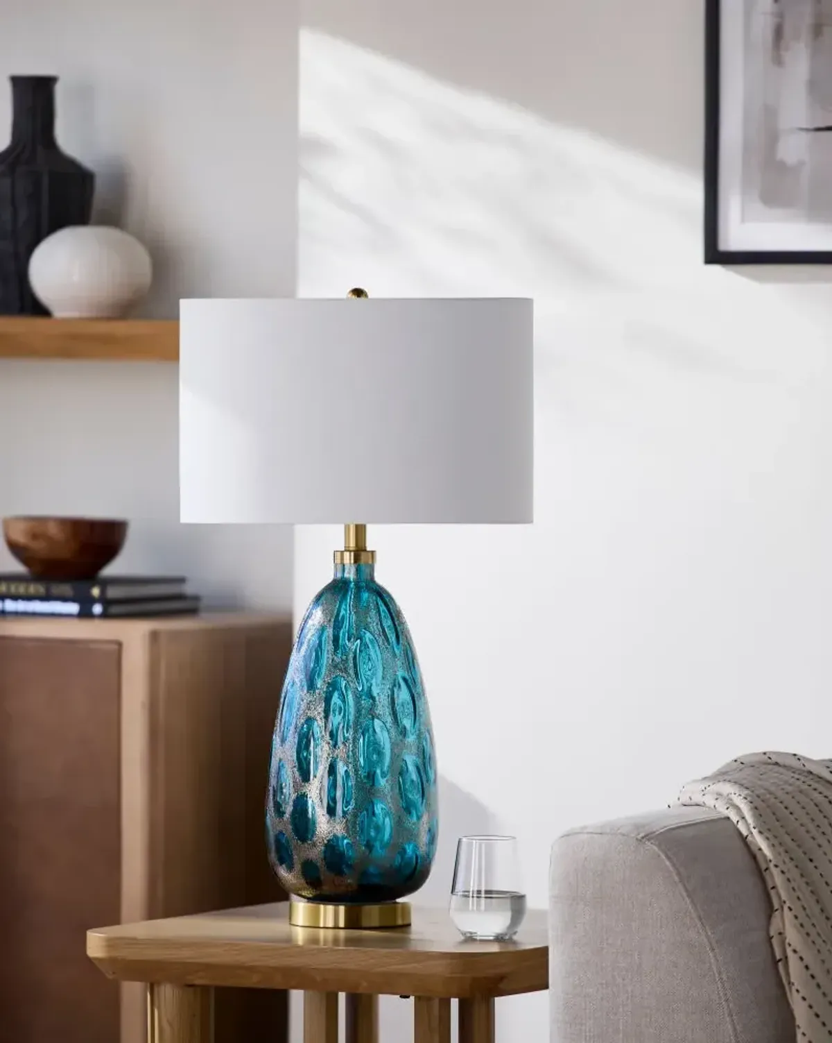 Hexham HXM-001 28"H x 16"W x 17"D Accent Table Lamp