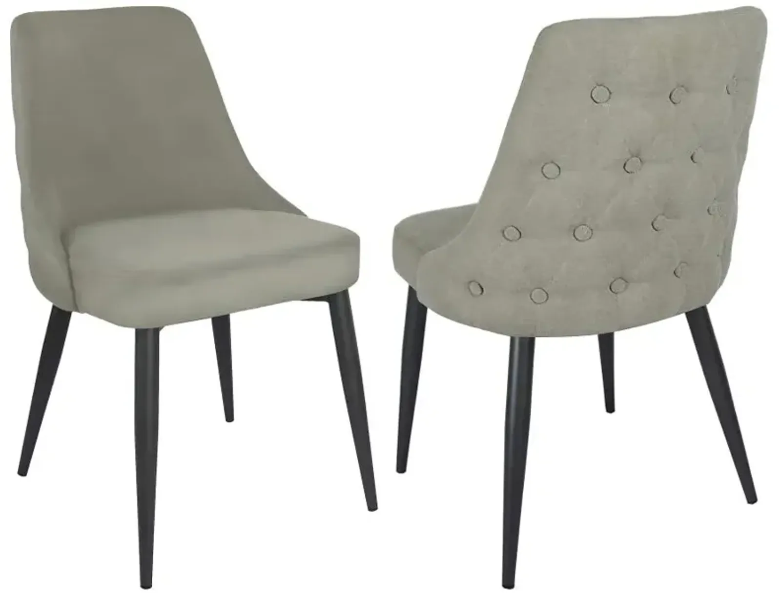 Crossabeg Upholstered Curved Back Side Chairs (Set of 2)