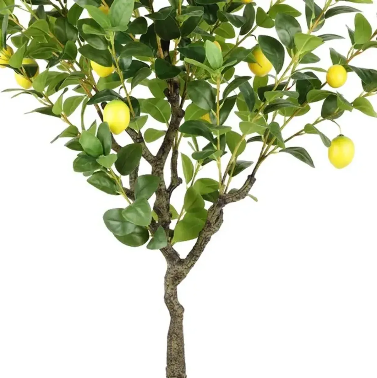 Faux Potted Lemon Tree