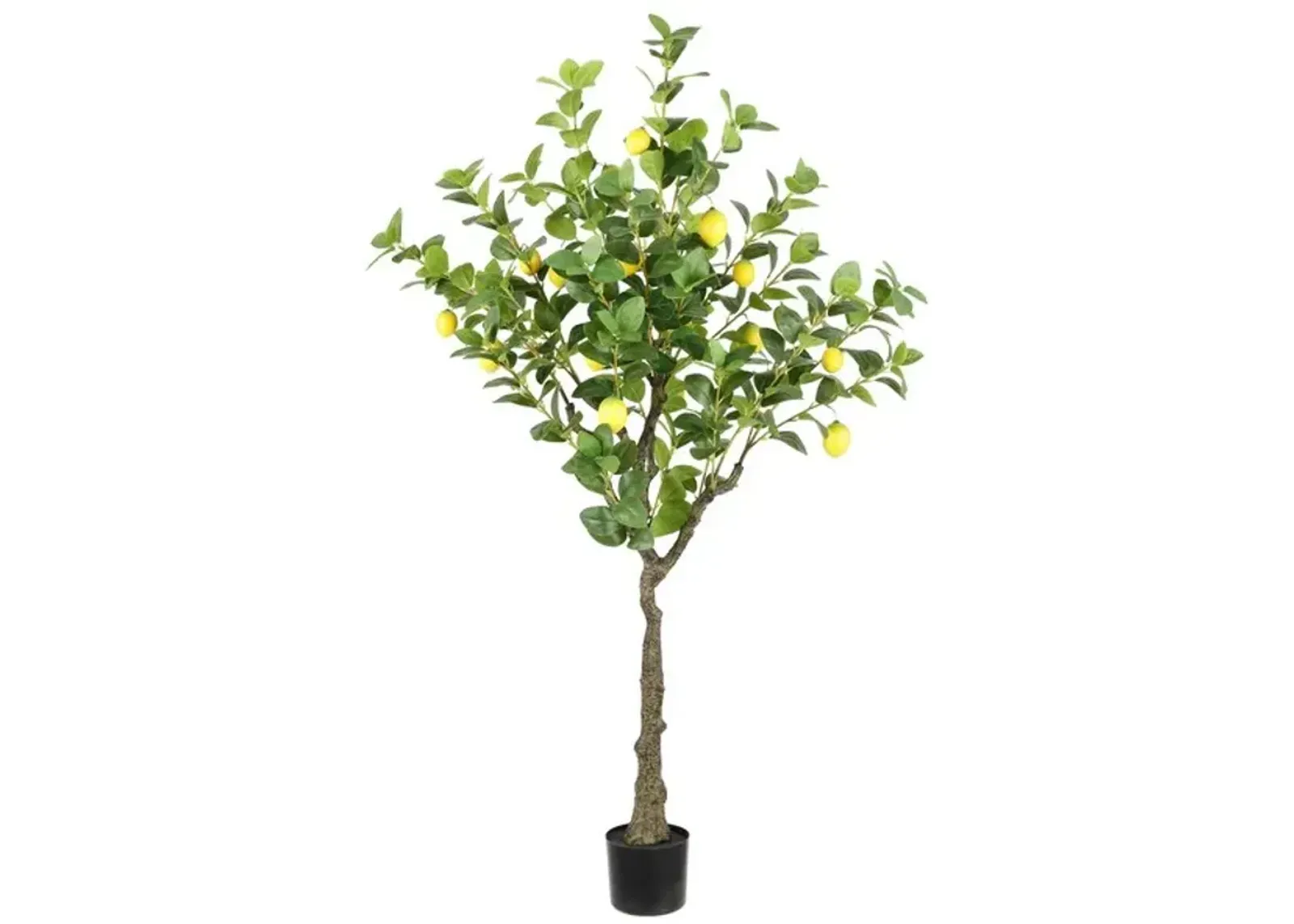 Faux Potted Lemon Tree