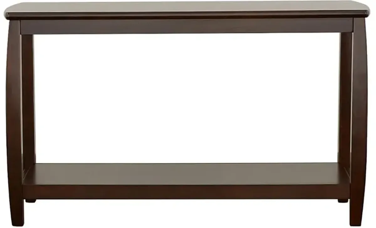 Dixon Rectangular Sofa Table with Lower Shelf Espresso