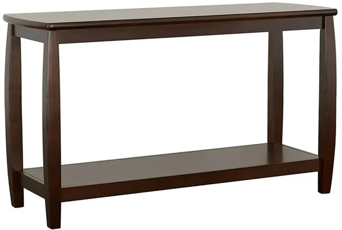 Dixon Rectangular Sofa Table with Lower Shelf Espresso