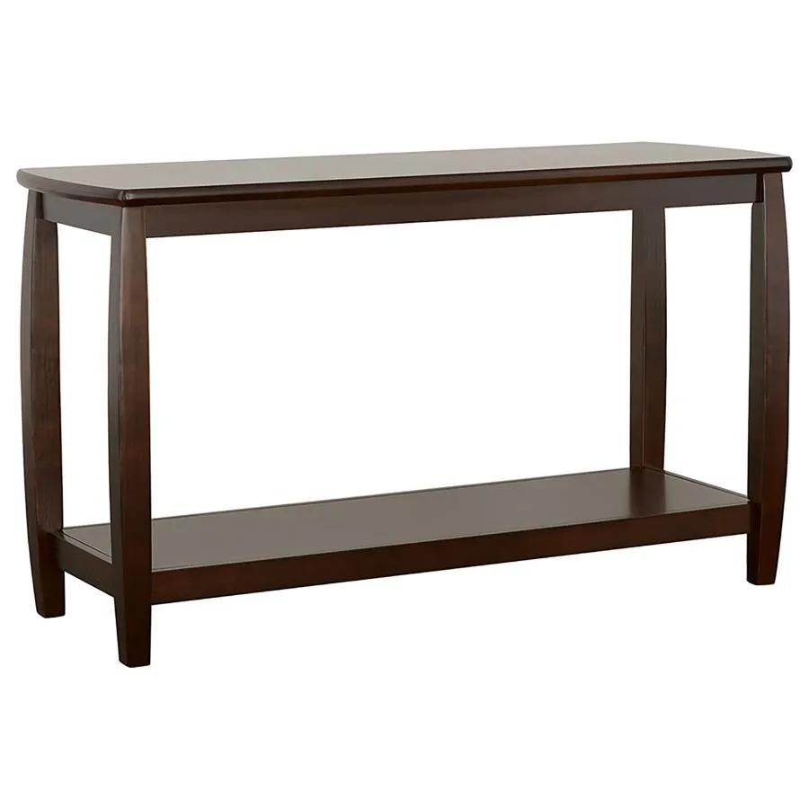 Dixon Rectangular Sofa Table with Lower Shelf Espresso