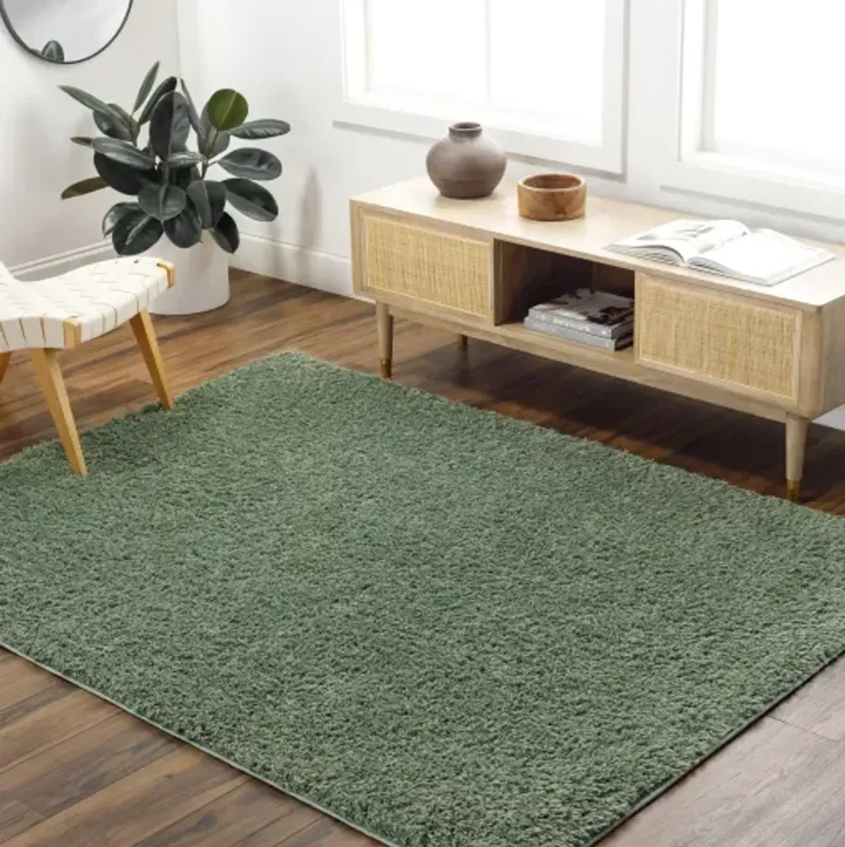 Moda Shag MOG-2306 5'3" x 7' Machine Woven Rug