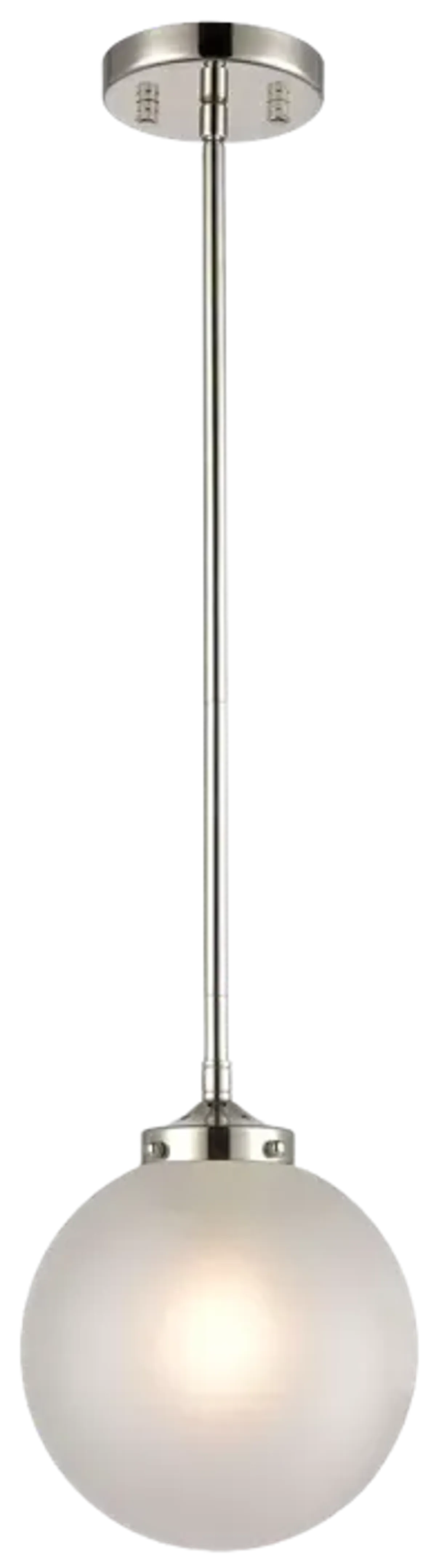 Boudreaux 8" Wide 1-Light Mini Pendant - Polished Nickel