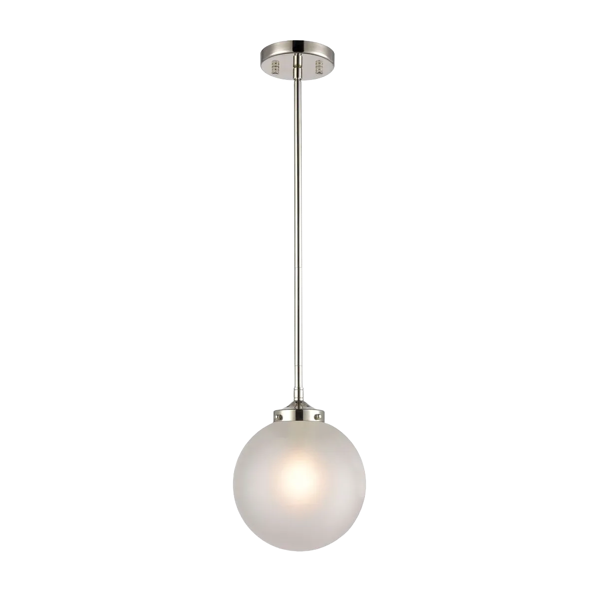 Boudreaux 8" Wide 1-Light Mini Pendant - Polished Nickel