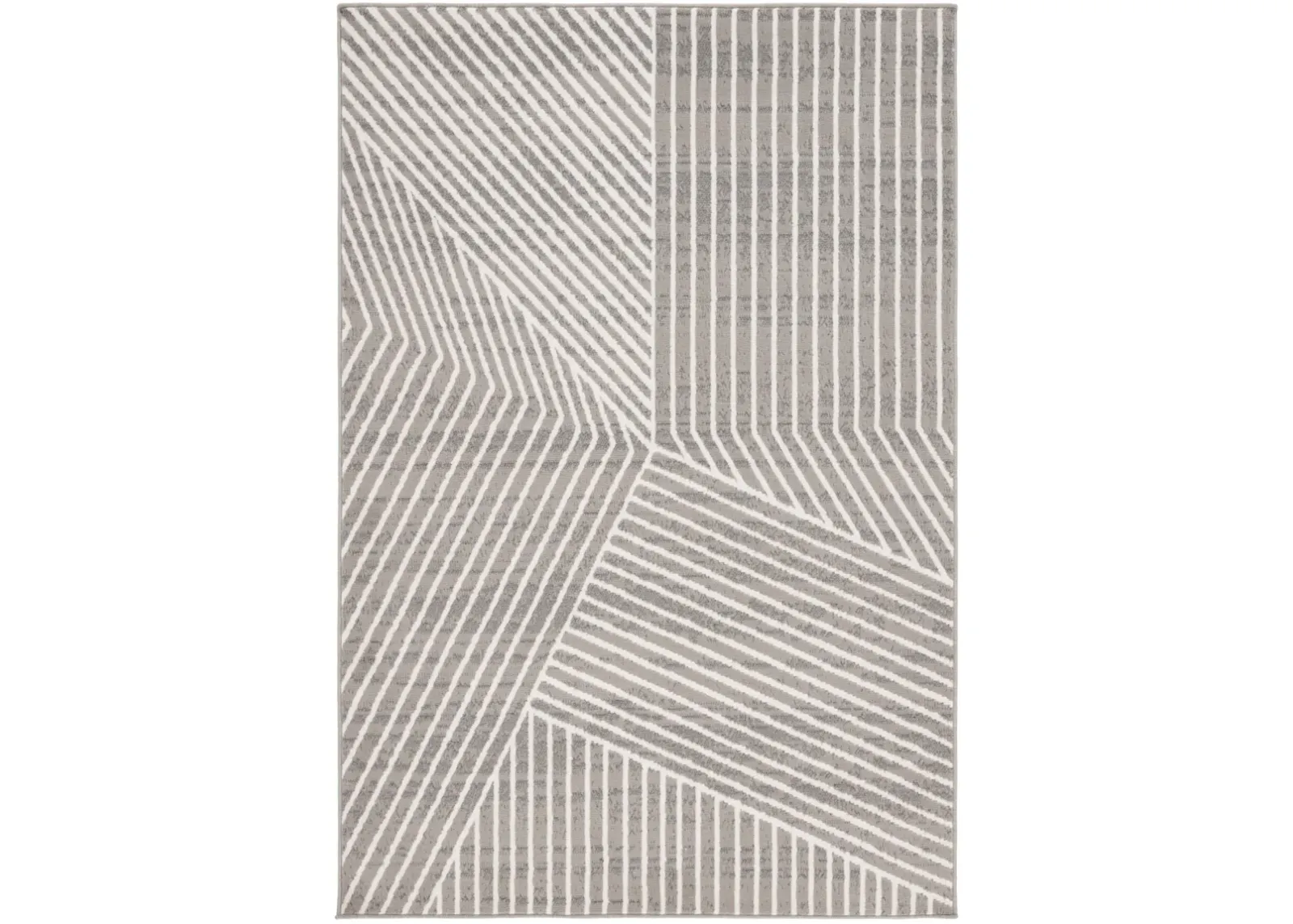 PYRAMID 241 GREY  4'-5' x 6'-5' Small Rectangle Rug