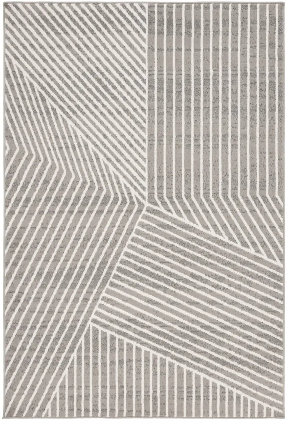 PYRAMID 241 GREY  4'-5' x 6'-5' Small Rectangle Rug