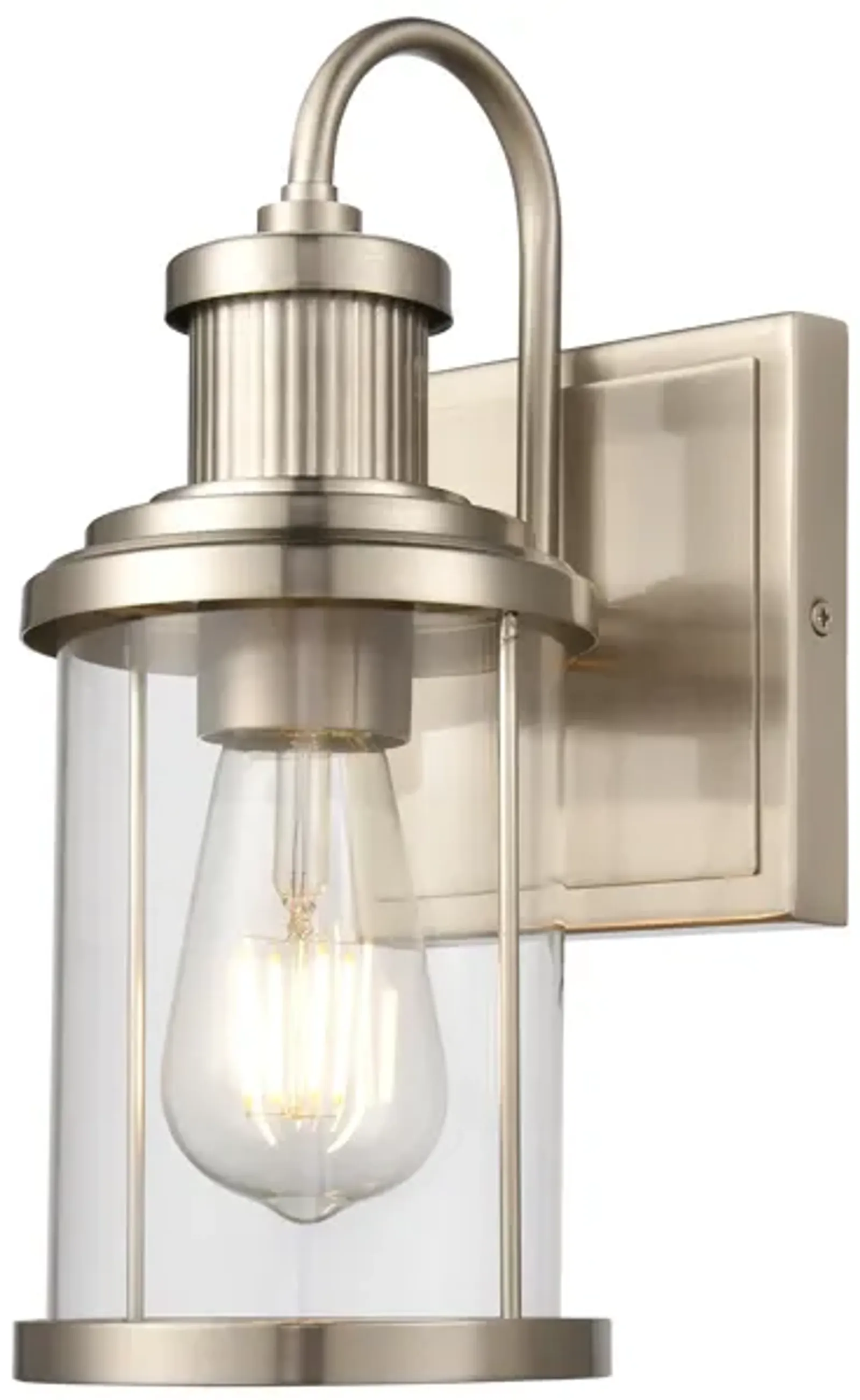 Millburn 12" High 1-Light Sconce - Satin Nickel