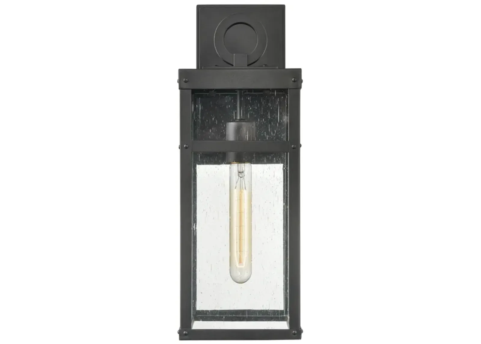 Dalton 17.5" High 1-Light Outdoor Sconce - Textured Black