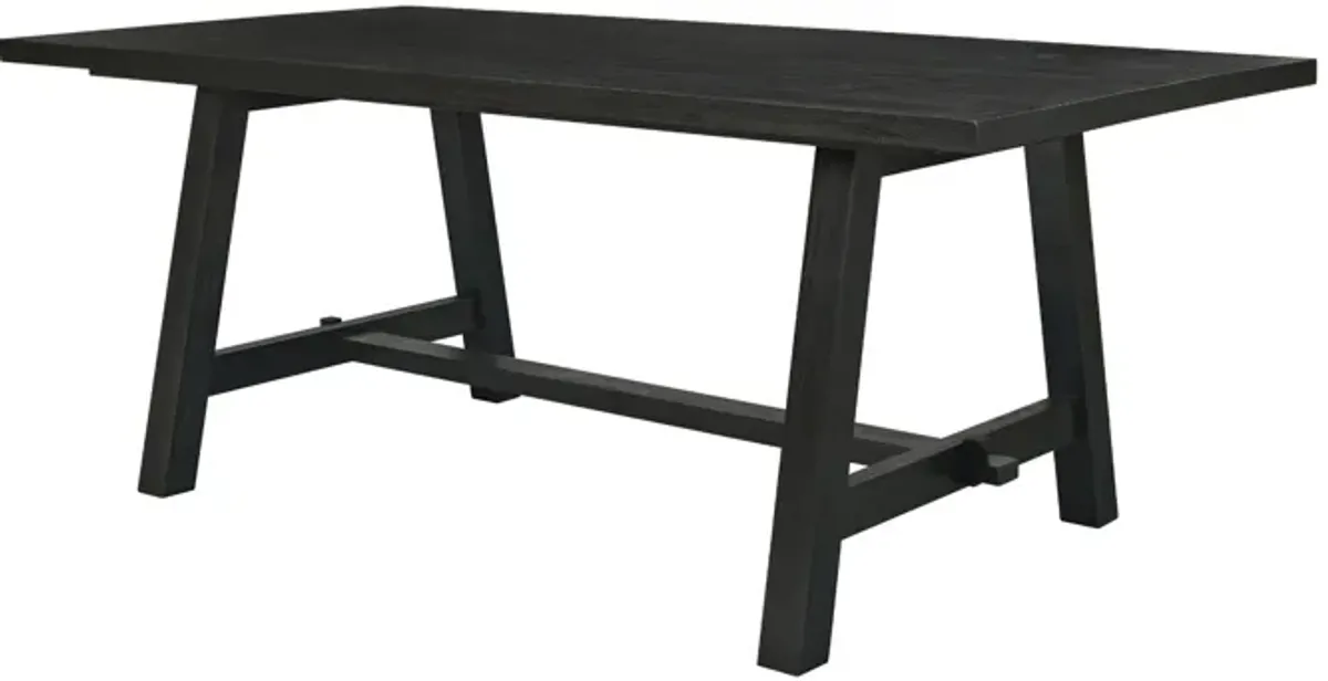 Bedford KD 79" Rect. Dining Table "A" Base, Brushed Black
