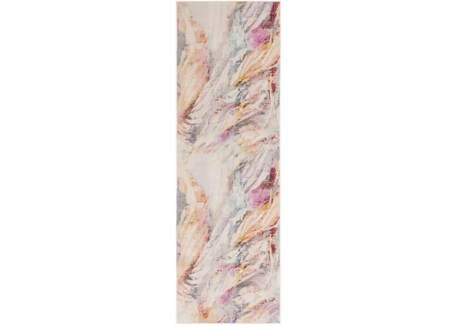 RAINBOW 652 Multi  2'-6' X 8' Runner Rug