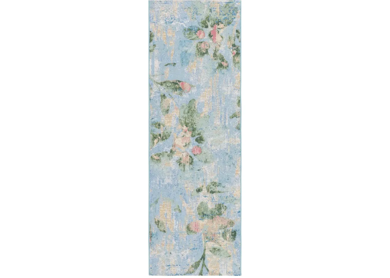 BARBADOS 522 Blue 2'-8' X 8' Runner Rug