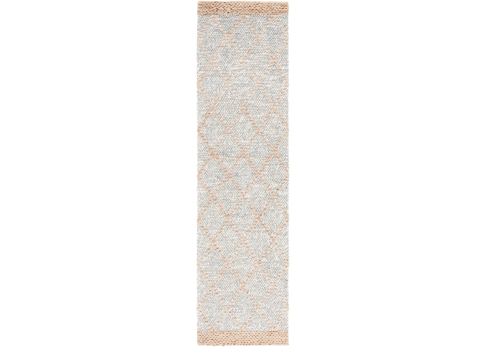 NATURAL FIBER 475 GREY  2'-3' x 9' Runner Rug