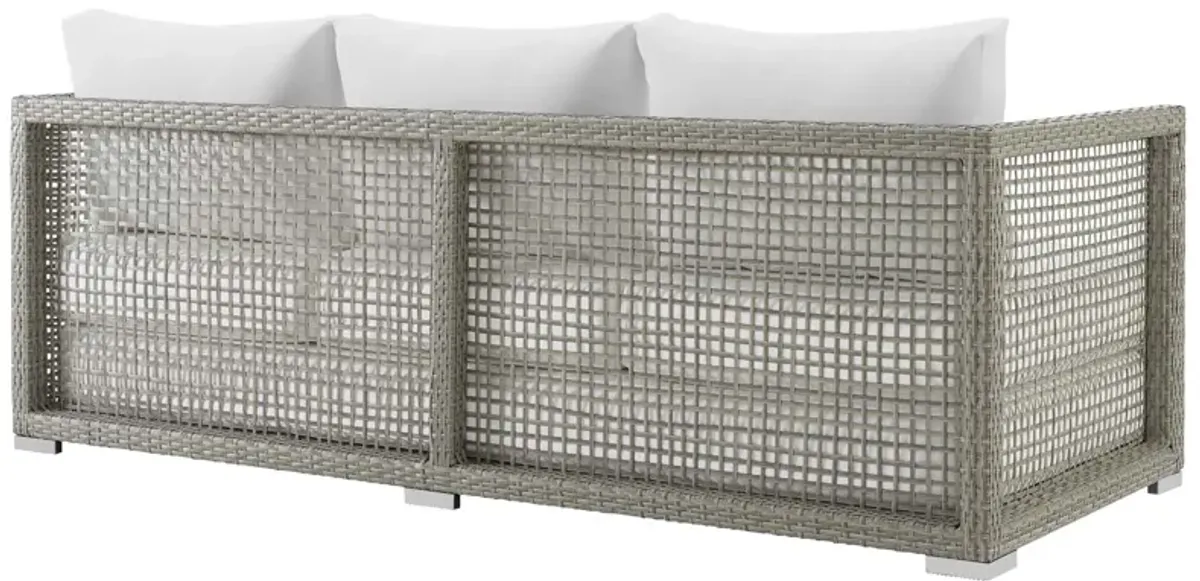 Aura 4 Piece Outdoor Patio Wicker Rattan Set