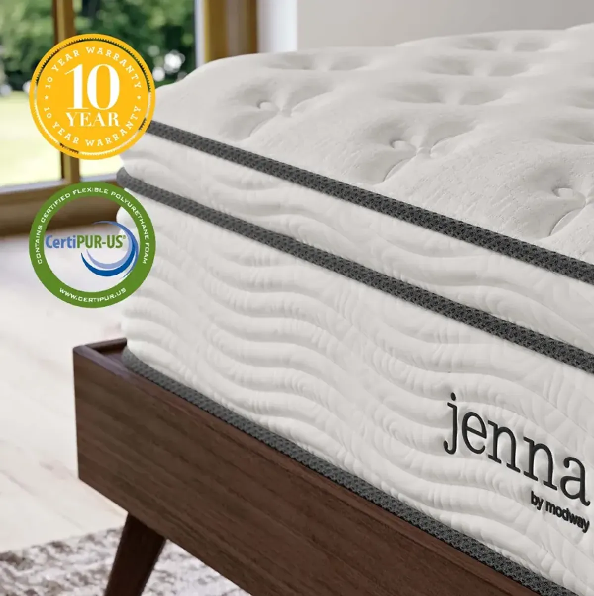 Jenna 12" Innerspring and Foam California King Mattress
