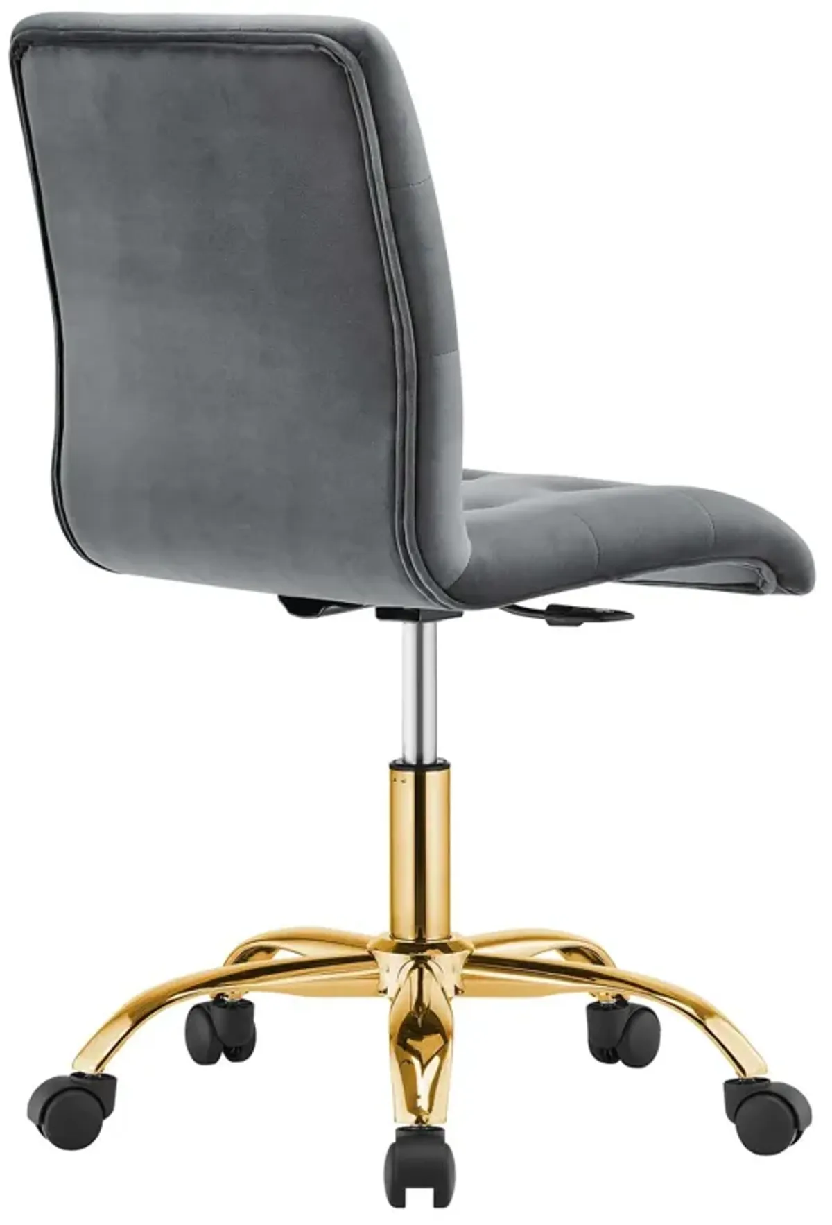 Prim Armless Performance Velvet Office Chair