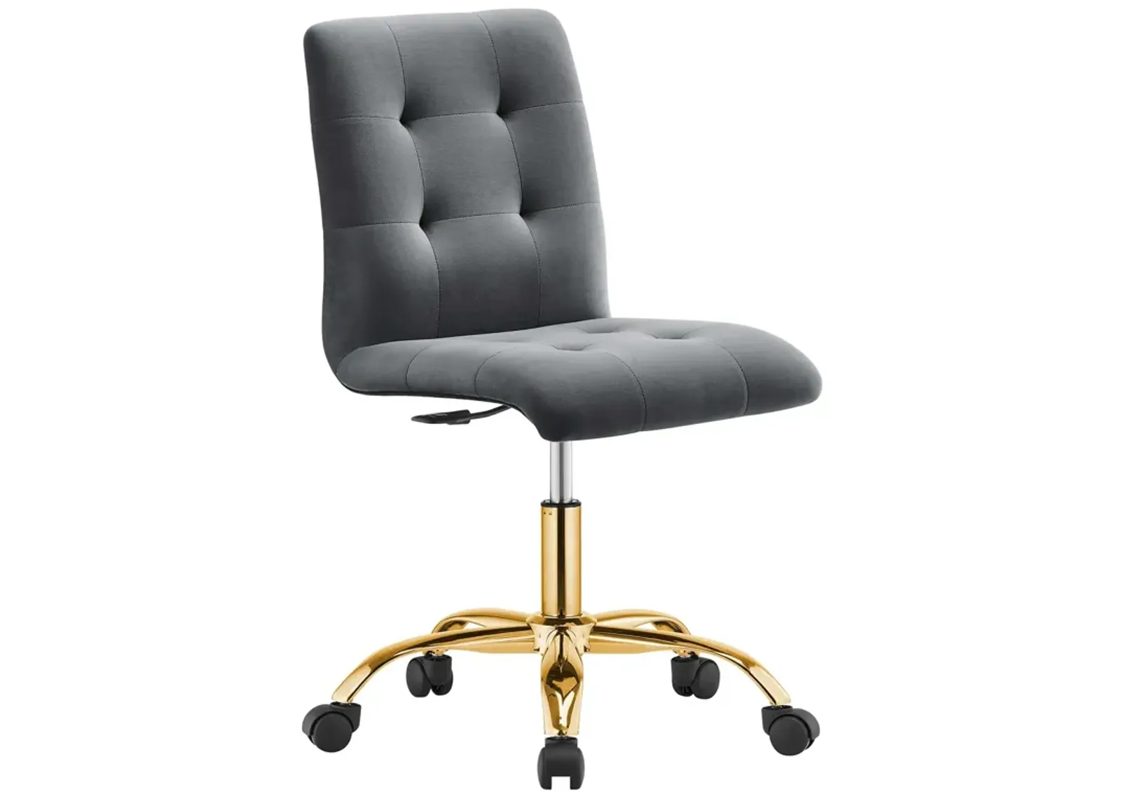 Prim Armless Performance Velvet Office Chair