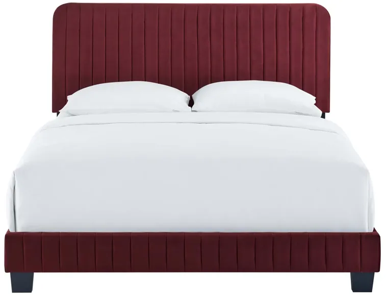 Celine Channel Tufted Performance Velvet Queen Bed