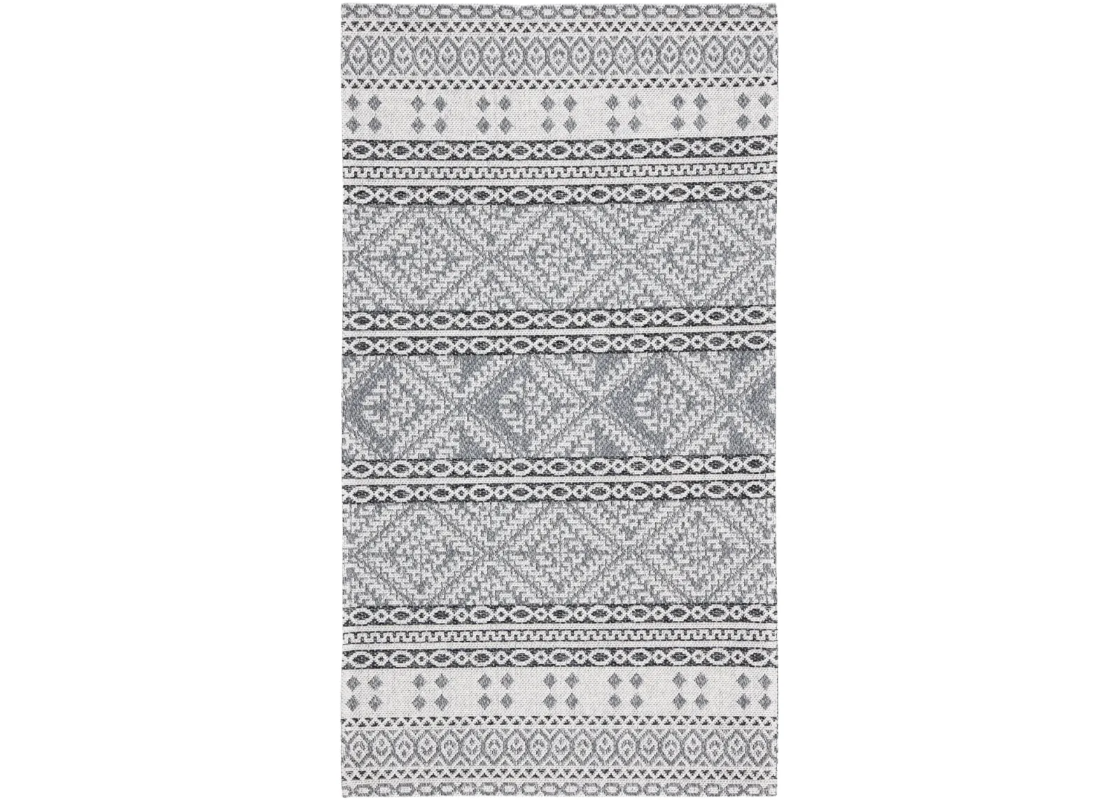 AUGUSTINE 445 LIGHT GREY  2'-10' x 5' Runner Rug