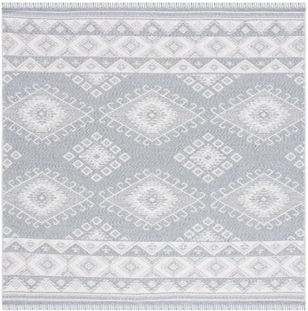 PRAIRIE 300 BLUE  6'-7' x 6'-7' Square Square Rug