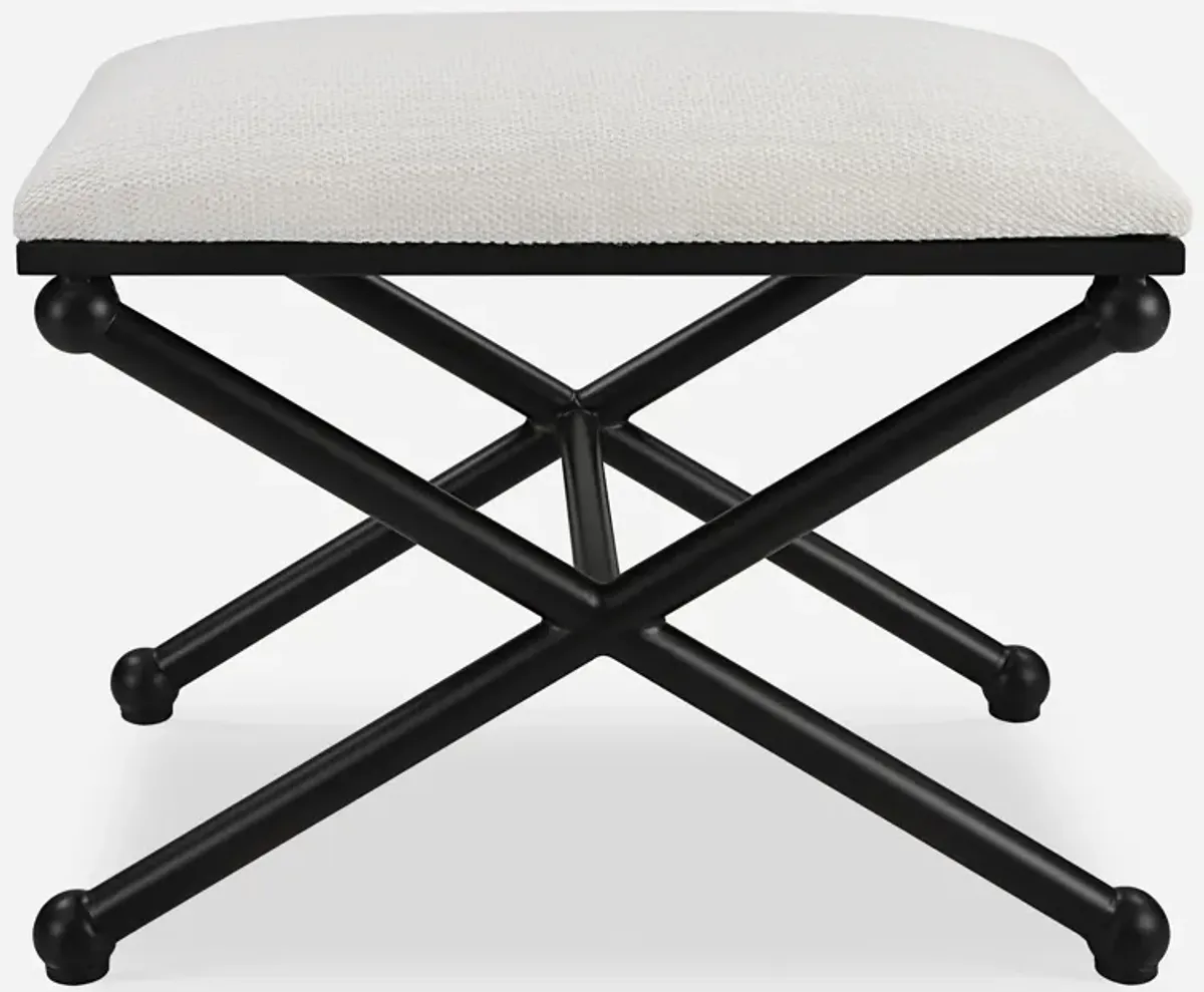 Andrews White Small Bench