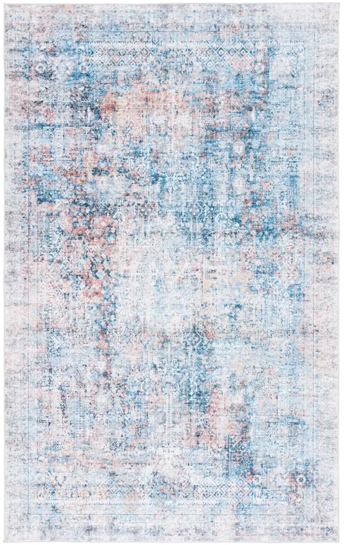 SANTA MONICA 539 BLUE  4' x 6' Small Rectangle Rug