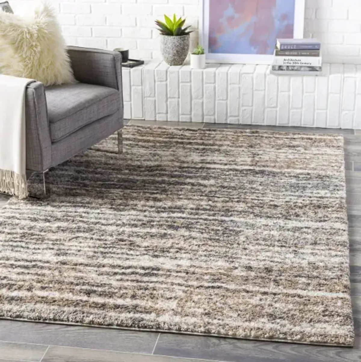 Aliyah shag 6'7" x 9' Rug