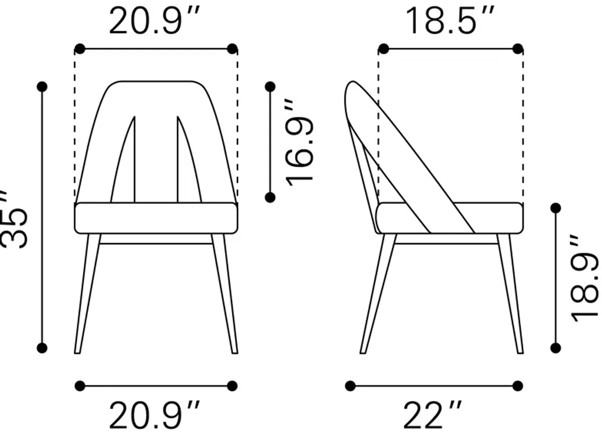 Artus Dining Chair Gray