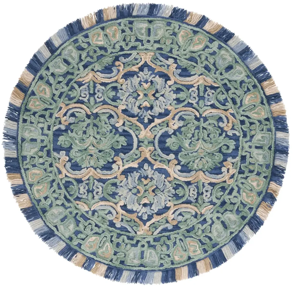 BLOSSOM Hand Tufted 4' x 4' Round area rug