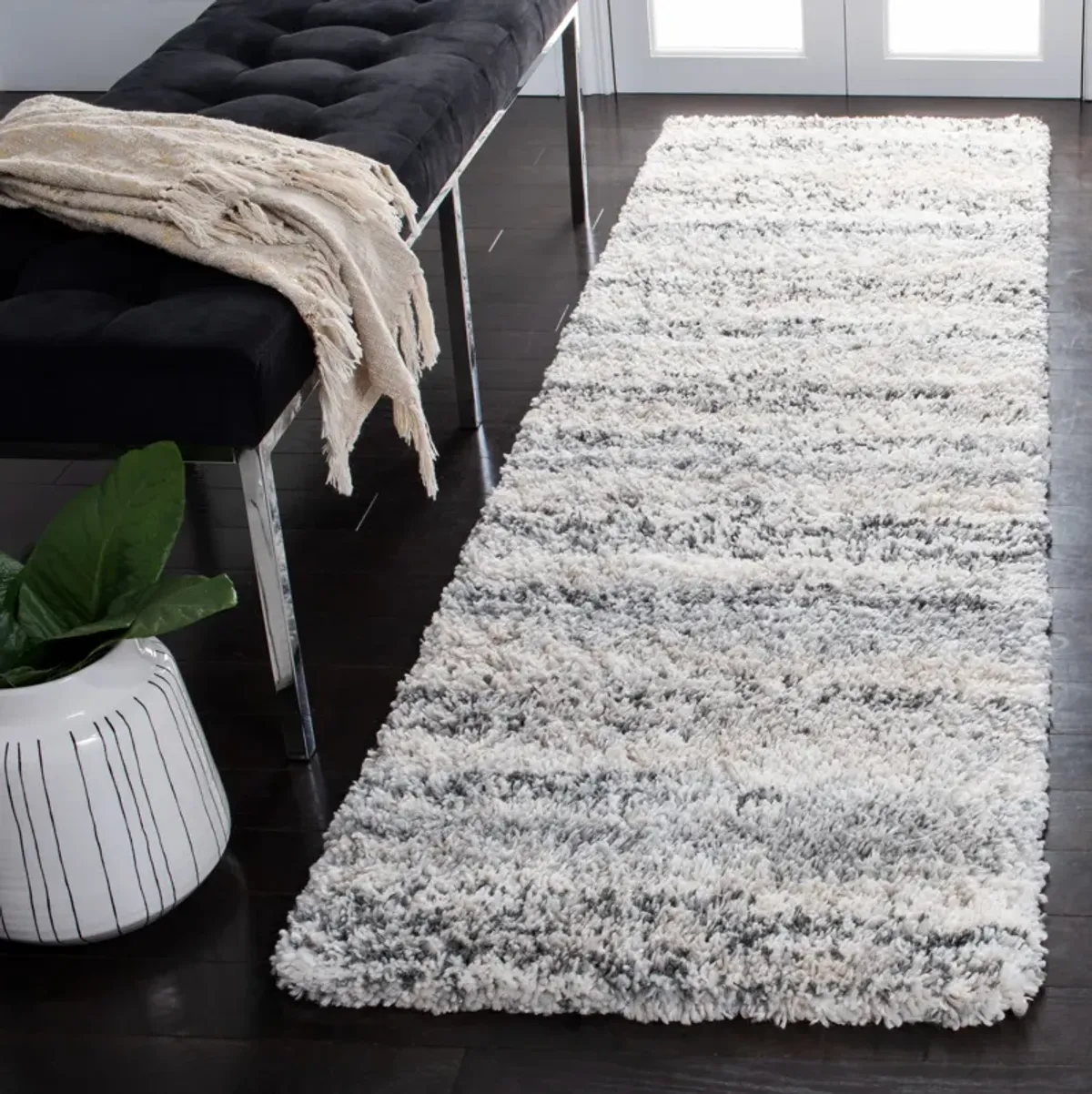 FONTANA SHAG Runner Power Loomed 2'-3" X 8' Rug