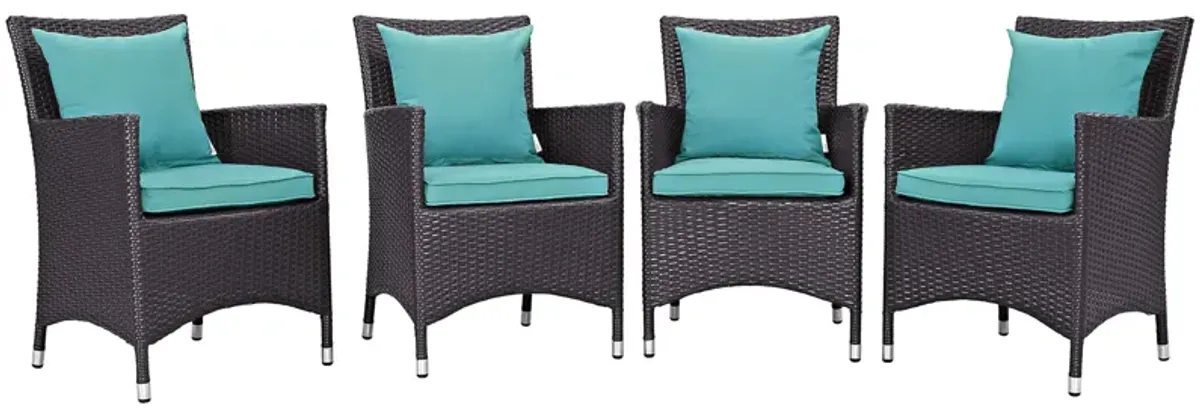 Convene 4 Piece Outdoor Patio Dining Set