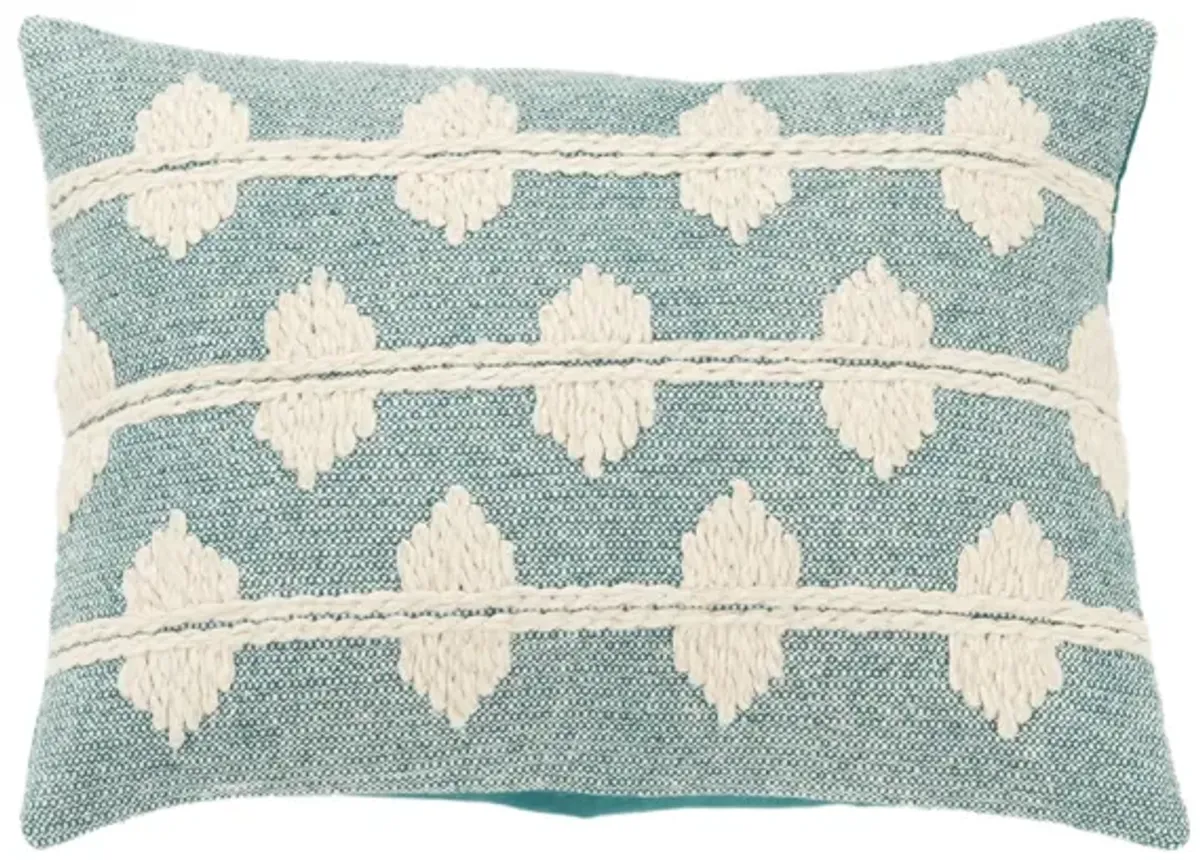 diamond blue Pillow