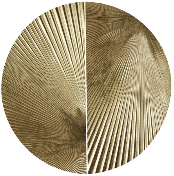 Radiant Half-moon 2-piece Metal Wall Decor Set