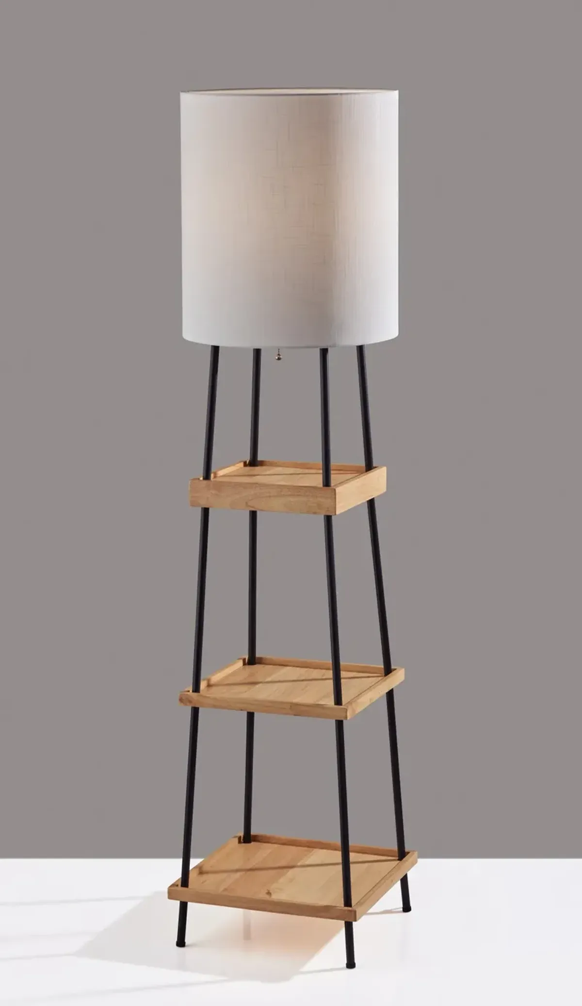 Henry AdessoCharge Shelf Floor Lamp- Natural