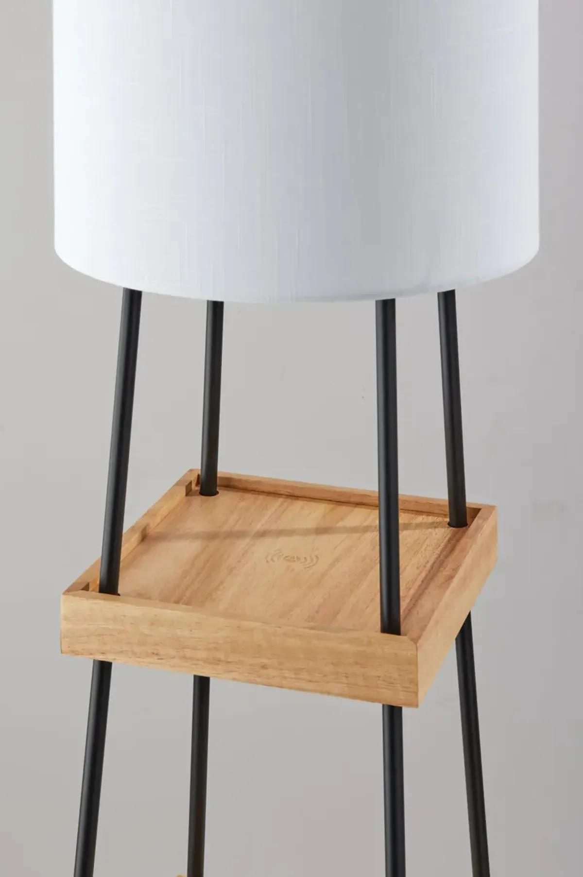 Henry AdessoCharge Shelf Floor Lamp- Natural