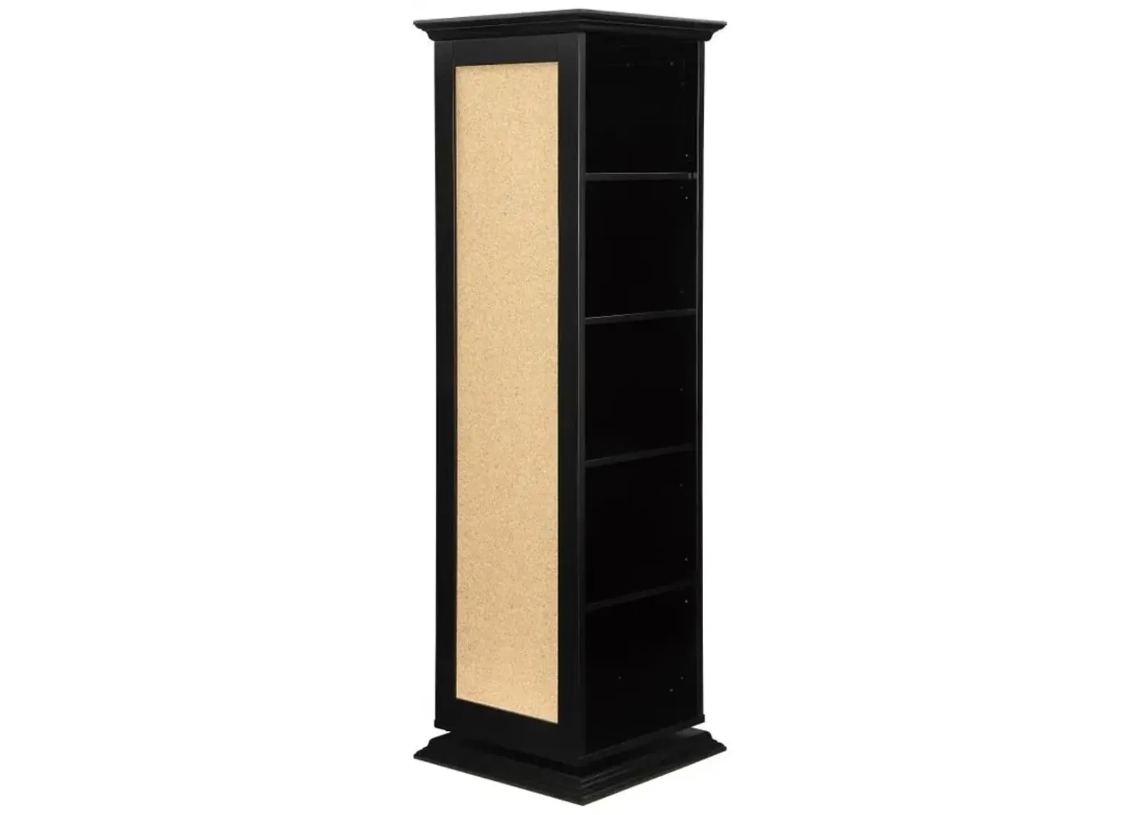 Robinsons Swivel Accent Cabinet with Cork Board Black