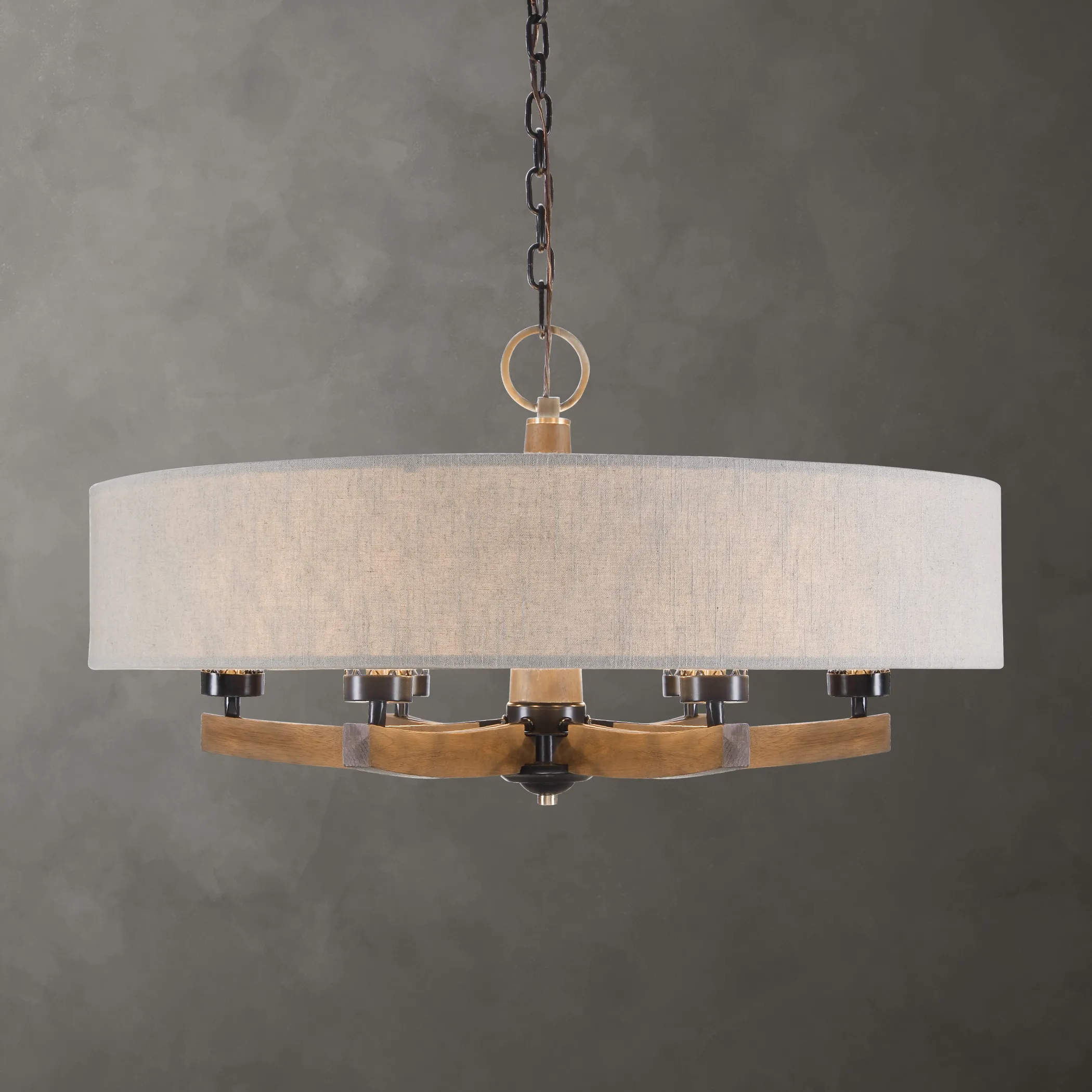 Woodall 6 Light Drum Chandelier