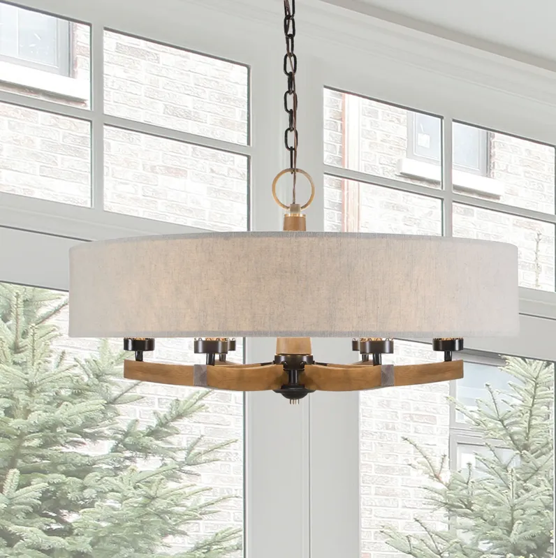 Woodall 6 Light Drum Chandelier