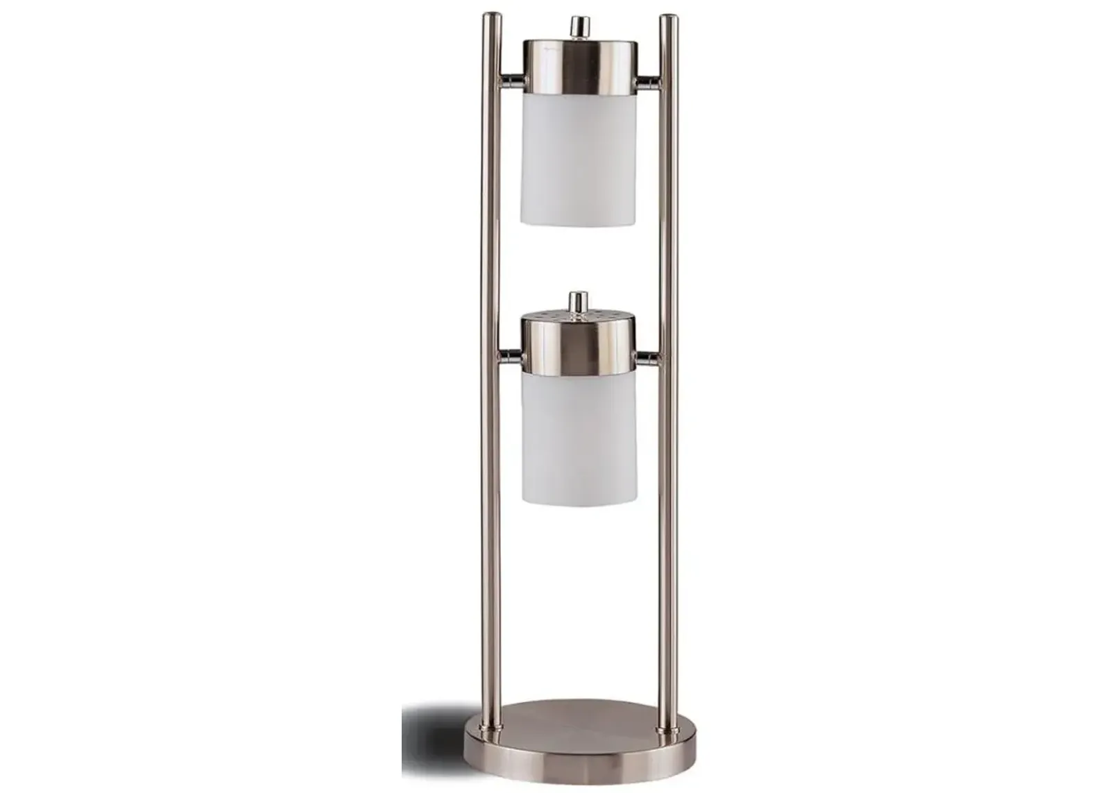 Munson Adjustable Swivel Table Lamp Brushed Silver