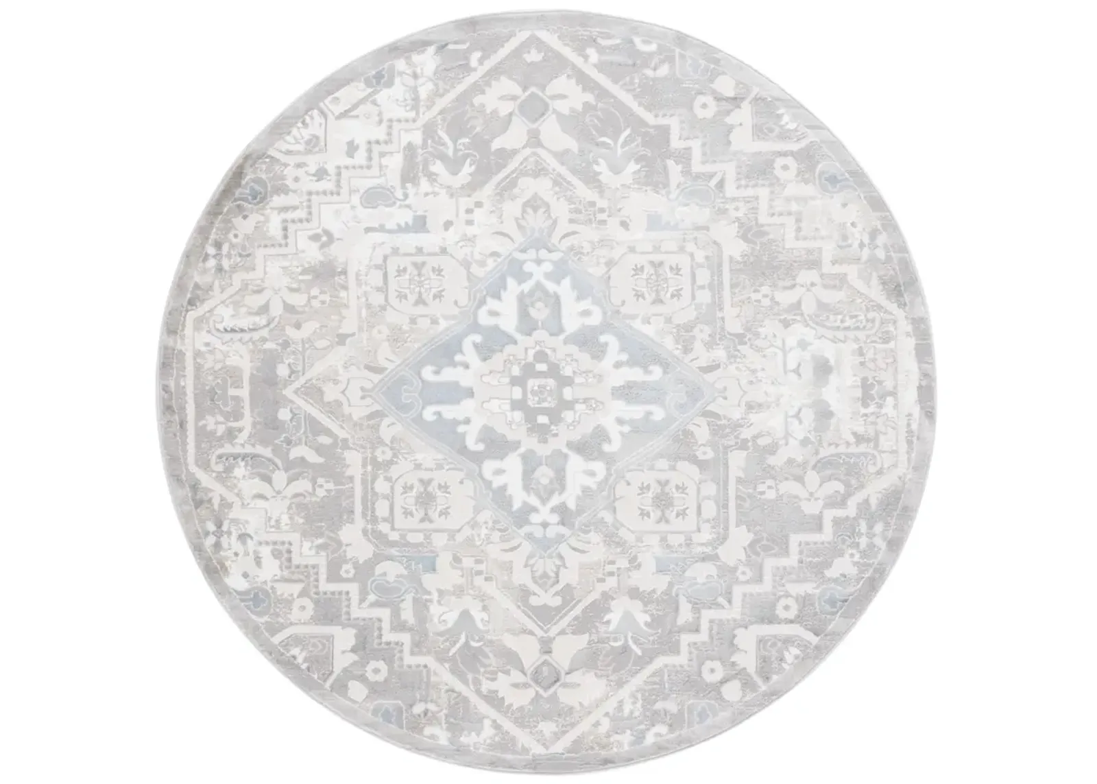 EASTON 100 GREY  6'-7' x 6'-7' Round Round Rug