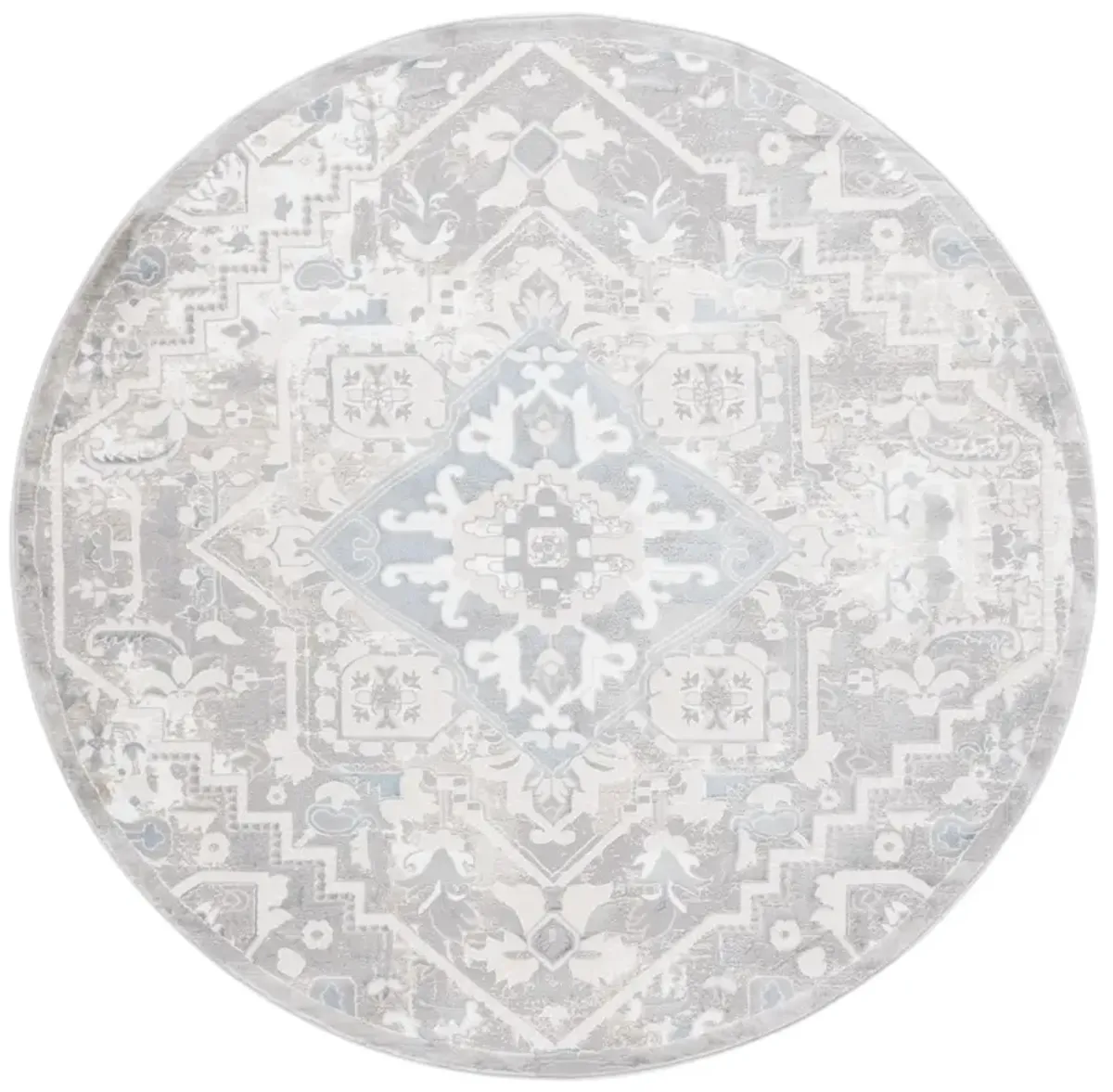 EASTON 100 GREY  6'-7' x 6'-7' Round Round Rug