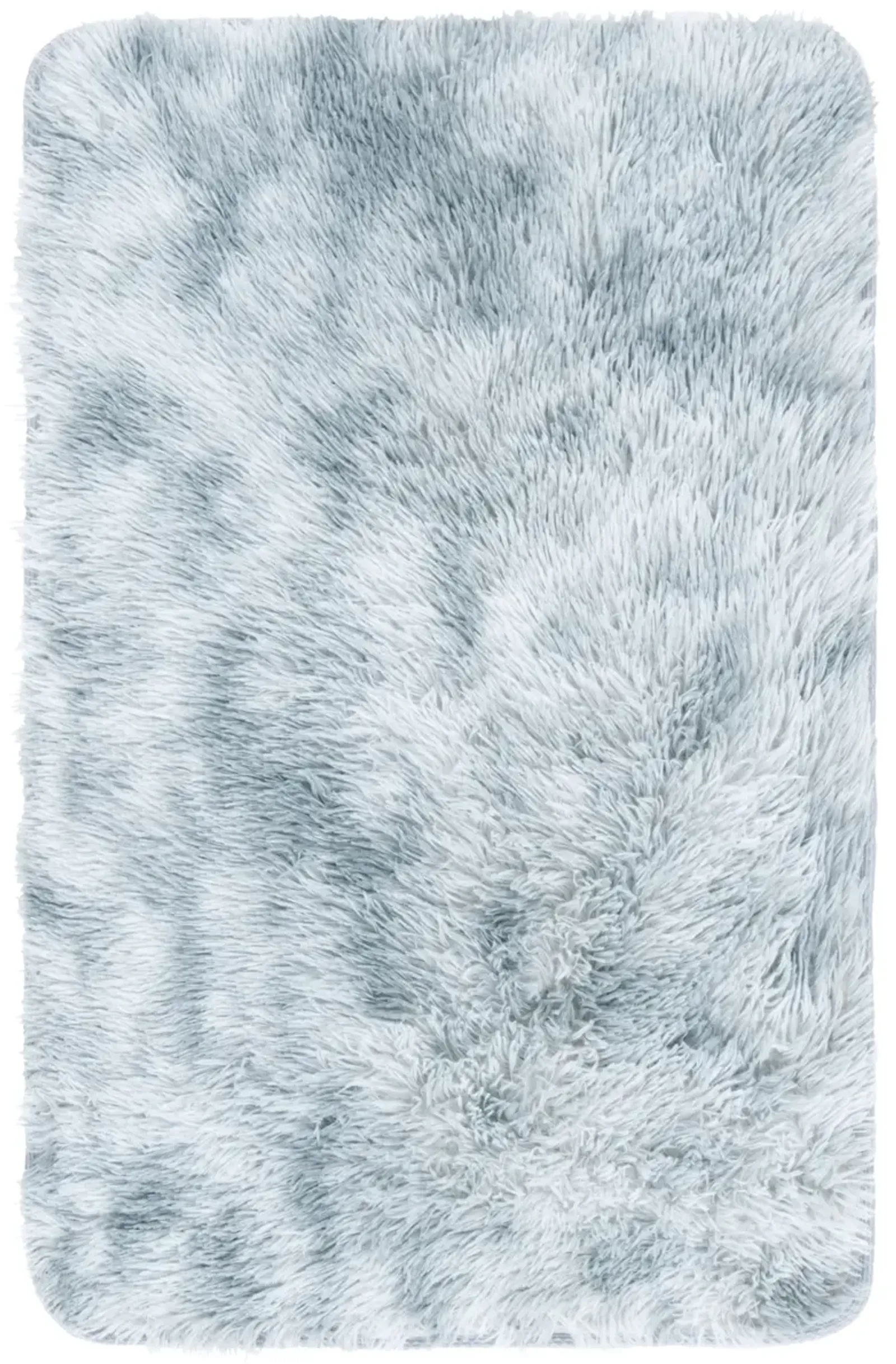 RAINBOW SHAG 100 LIGHT GREY 2'-3' x 4' Accent Rug