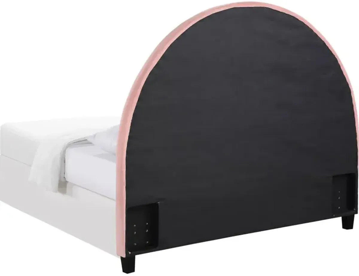 June Upholstered Arched Queen / Full Headboard Blush