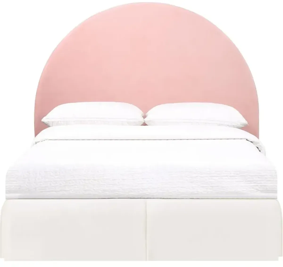 June Upholstered Arched Queen / Full Headboard Blush