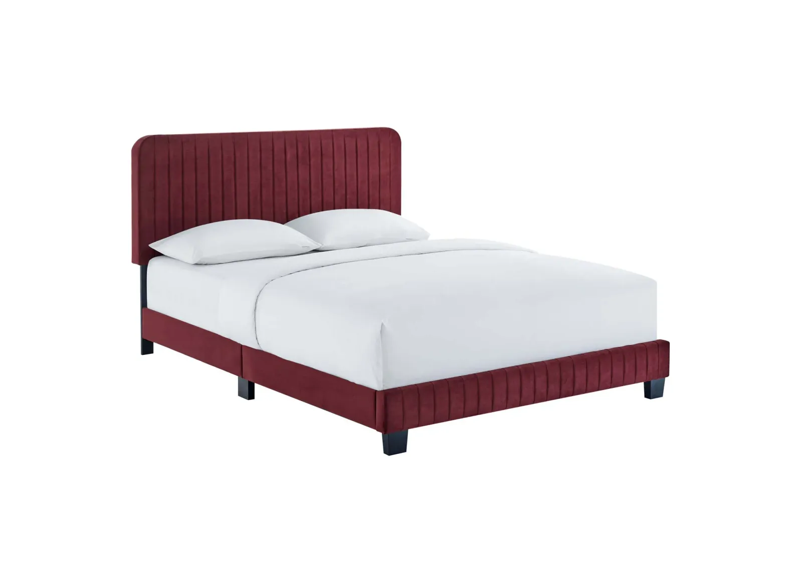 Celine Channel Tufted Performance Velvet King Platform Bed