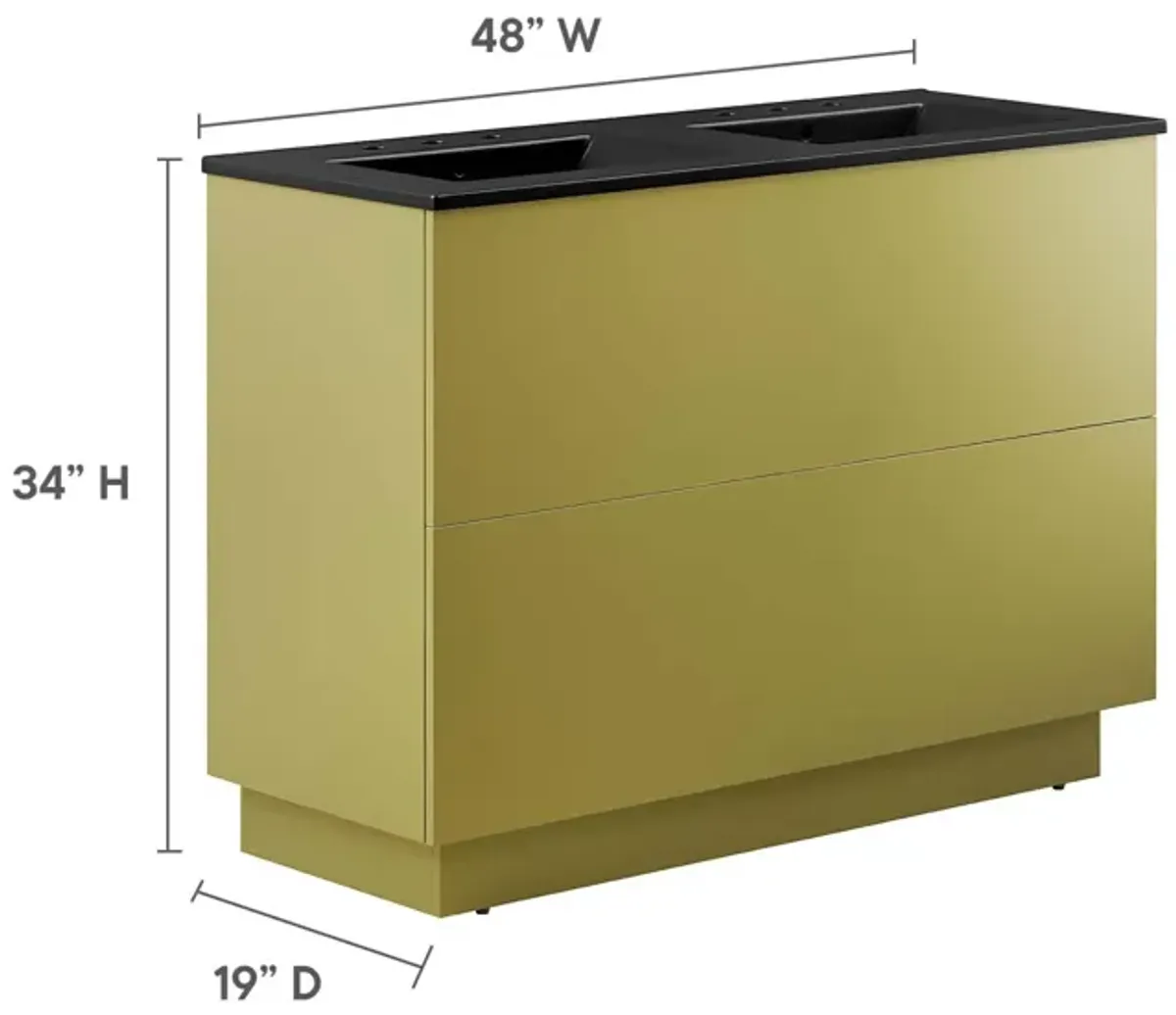 Quantum 48" Double Sink Bathroom Vanity