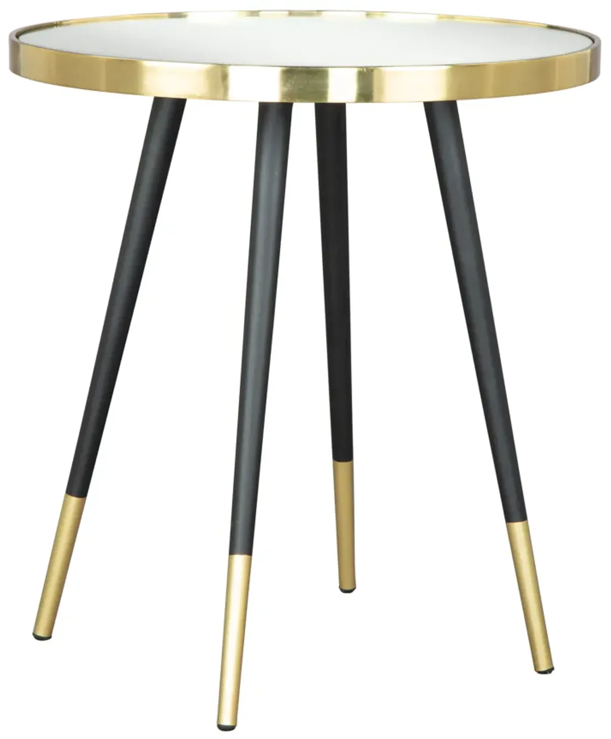 Particle Side Table Gold & Black