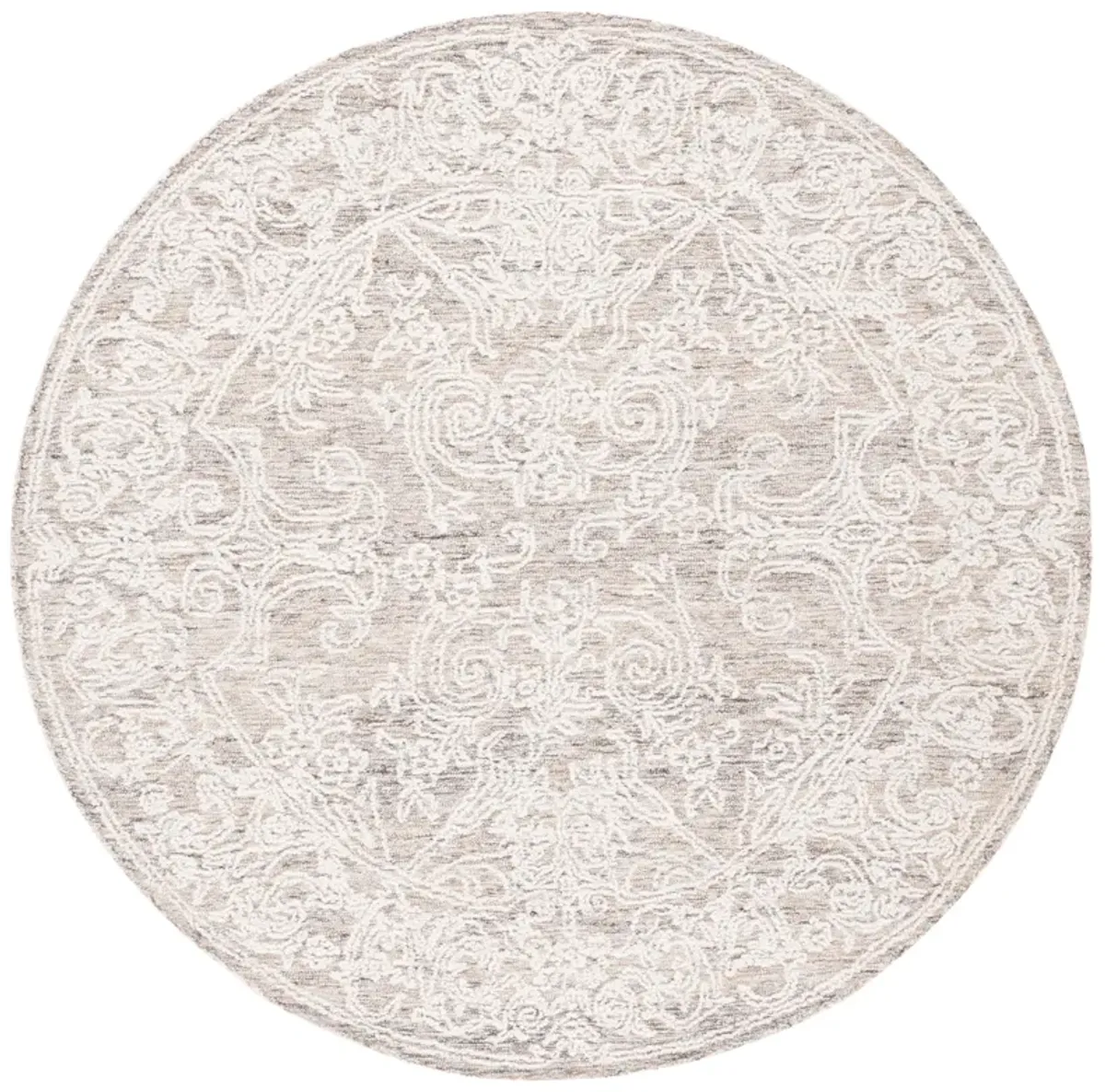 ABSTRACT Hand Tufted 6' x 6' Round area rug