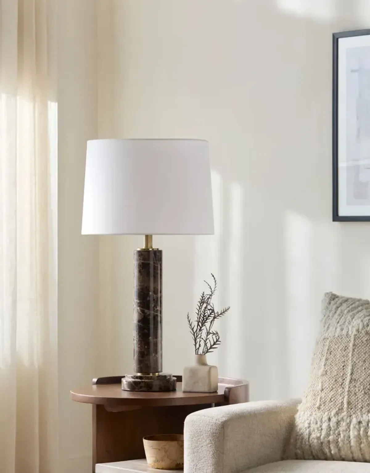 Marzia MZI-012 28"H x 13"W x 13"D Accent Table Lamp